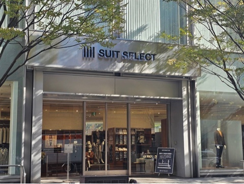 スーツセレクト博多店頭