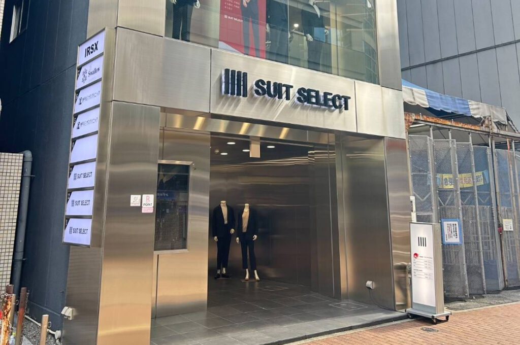 スーツセレクト神戸三宮店頭