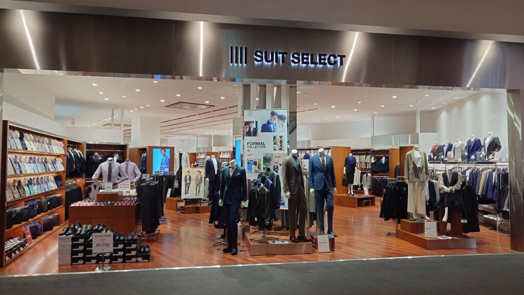 スーツセレクトイーアスつくば店頭