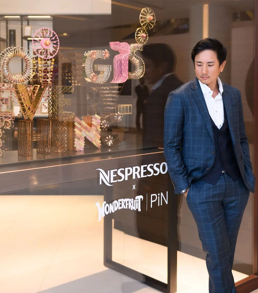 คุณวรรณสิงห์ ประเสริฐกุล สวมชุดสูท Italy Collection ในงาน Nespresso x Wonderfruit